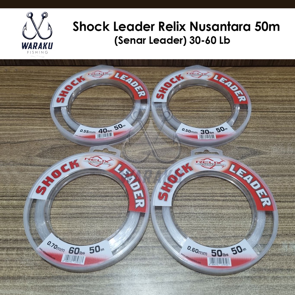 Shock Leader Relix Nusantara 50m (Senar Leader) 30-60Lb