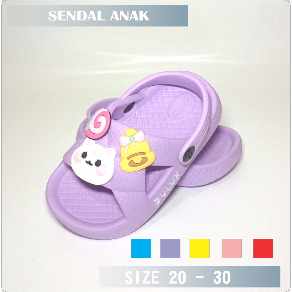 ATRIAN - SENDAL TALI BELAKANG ANAK TERBARU BERMOTIF / SENDAL ANAK UK 20 - 30