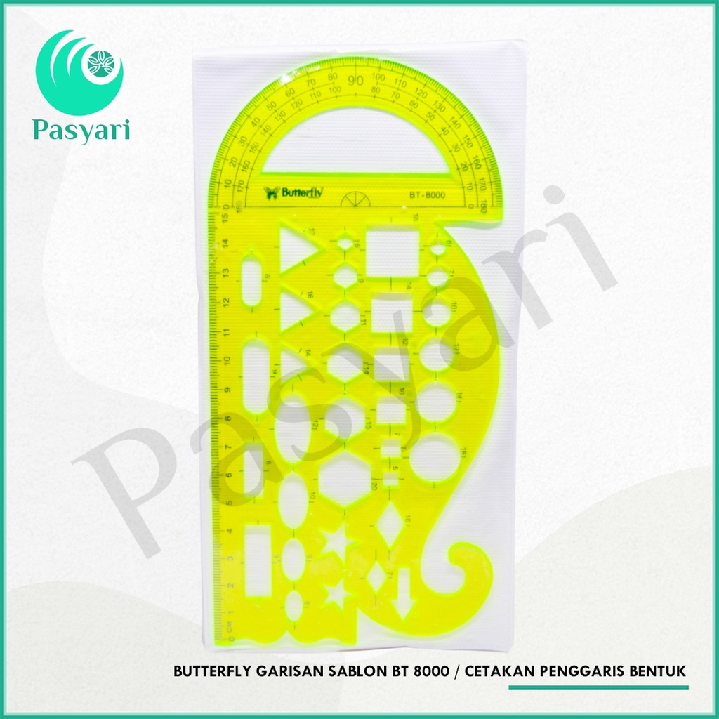 

BUTTERFLY Garisan SABLON BT 8000 / Cetakan Penggaris Bentuk