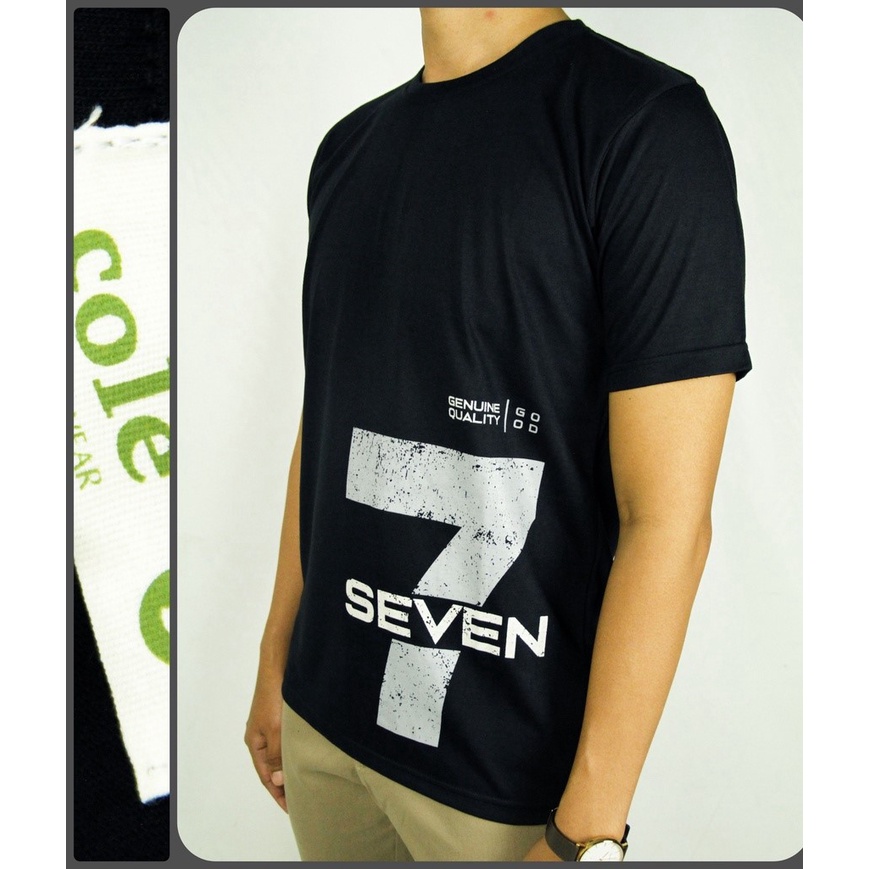 COD | Kaos Oblong Pria Lengan Pendek COLE Regular Fit Putih Cotton Stretch V2 | T Shirt Original