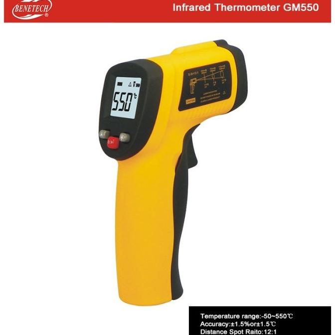 Infrared Thermometer BENETECH GM550 Termometer Gun Thermo GM-550 550c