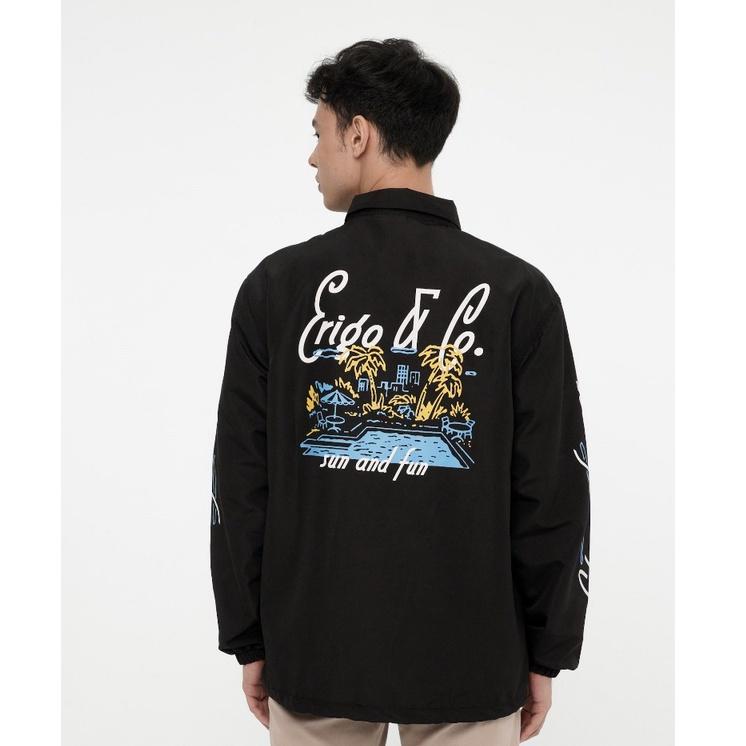PALING DIMINATI Erigo Coach Jacket Summer Fling Black