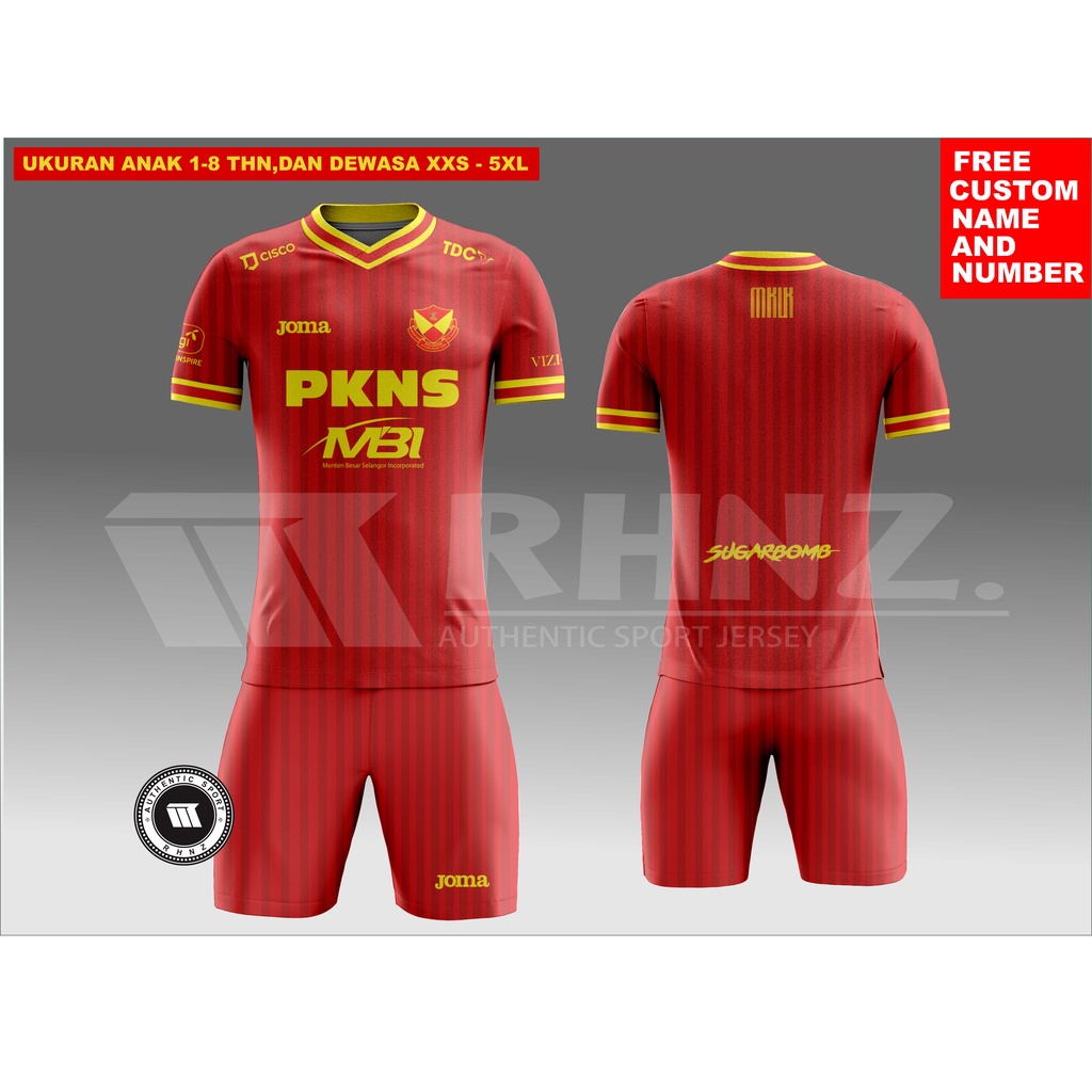 JERSEY PRINTING SELANGOR FC MALAYSIA TERBARU/SATU SET JERSEY PRINTING LIGA MALAYSIA TERBARU 2023/SET