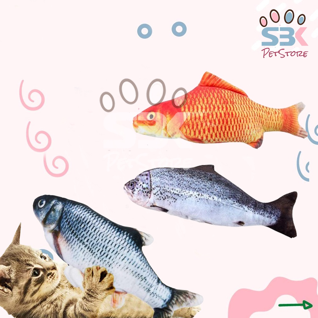 Boneka Ikan Mainan Kucing Catnip