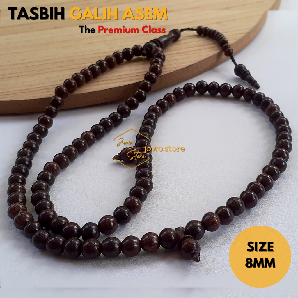 tasbih BERTUAH kayu galih asem super ASLI GRADE A
