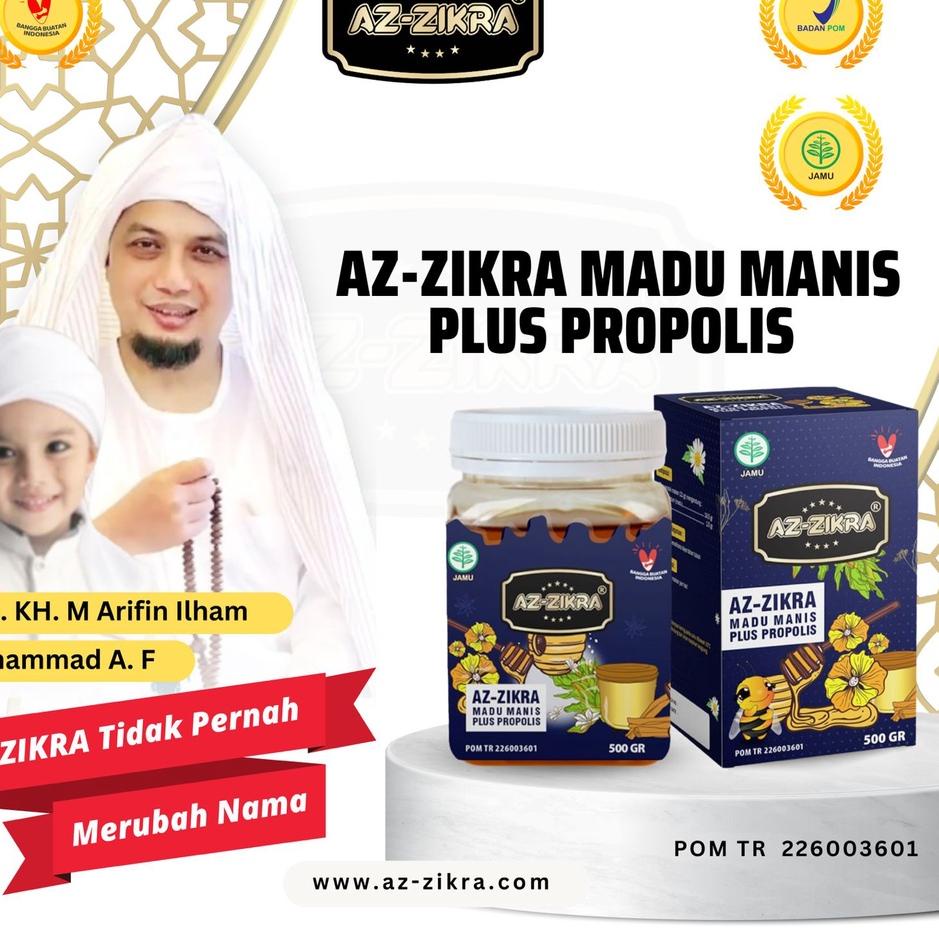

♔ Azzikra / Az-Zikra Hutan Super 500 gram Asli / Manis Plus Propolis ✿