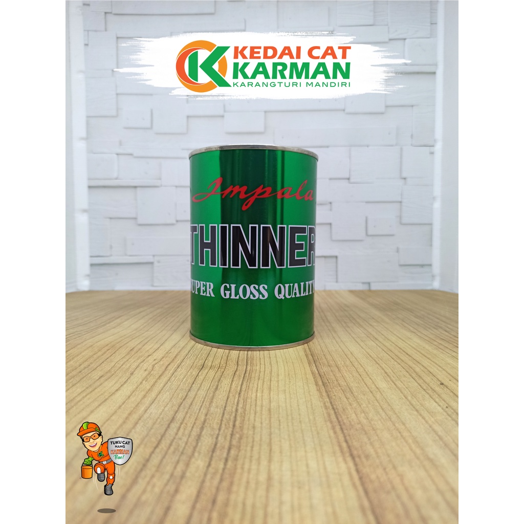 THINNER CAT IMPALA HIJAU 1LT ASLI - THINER IMPALA PENGENCER CAT DUCO CAT MOBIL CAT MOTOR CAT KAYU CA
