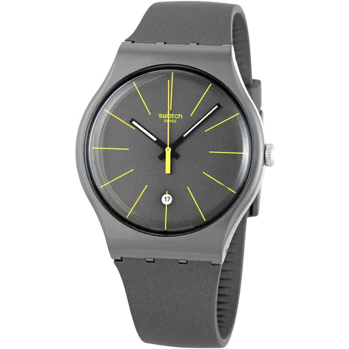 SWATCH SUOB404 CHARCOLAZING Jam Tangan Pria Analog Original Swiss Made