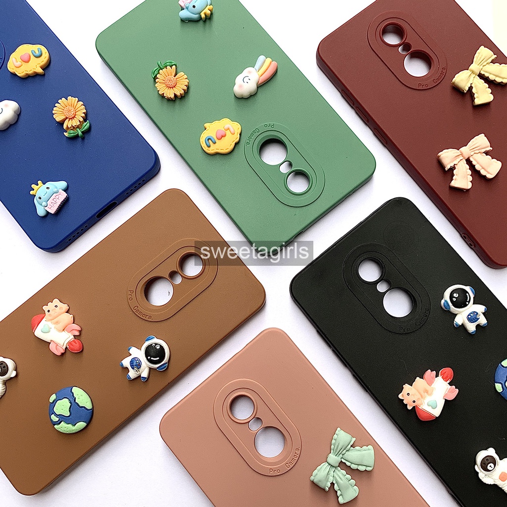 Softcase Transparan dengan boneka Timbul 3D untuk Xiaomi Redmi Note 4x - Sweetacase.id - Casing Lucu - Kesing Cewek - Casing Lembut - Aksesoris Boneka Timbul - Case Bening - Lucu - Gemoy