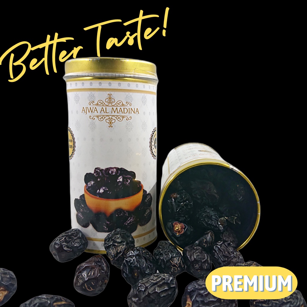 Kurma Ajwa Kaleng 250 Gram Ajwa PREMIUM Al Madinah