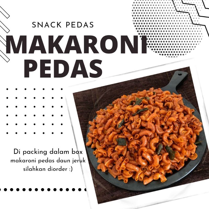 

Makaroni / macaroni pedas daun jeruk/ camilan pedas/ makaroni box