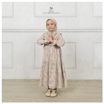 LITTLE PALMERHAUS Timeless Ruffle Gamis Anak Jardin Gamis