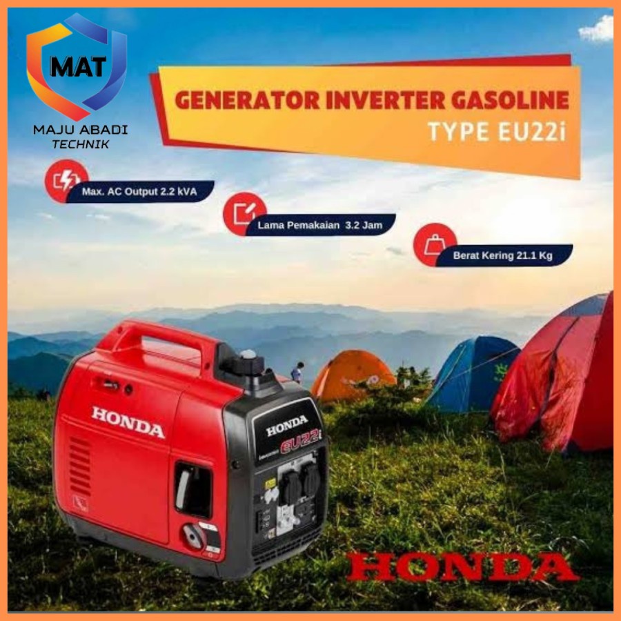 Generator Inverter Honda 2.2KVA - EU22i Mesin Genset Eu 22 i Portable