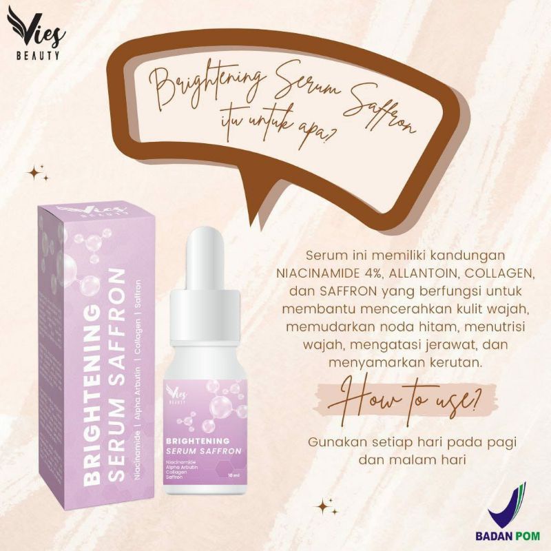 MURAH ! Serum glowing by vies BEAUTY kemasan BARU ORIGINAL BPOM