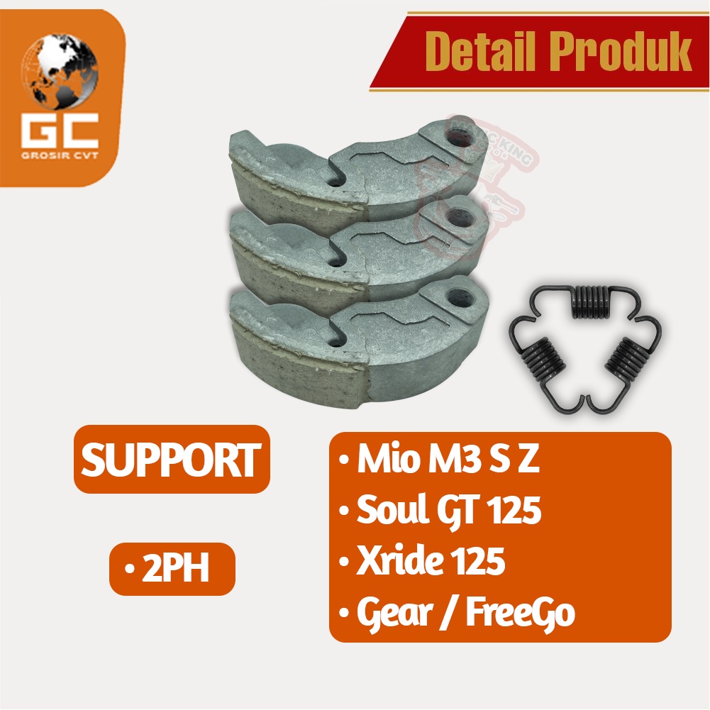Kampas ganda kopling Yamaha Mio M3 S Z Soul GT Fino X Ride Fazzio Gear 125 cc 2PH Yamagata