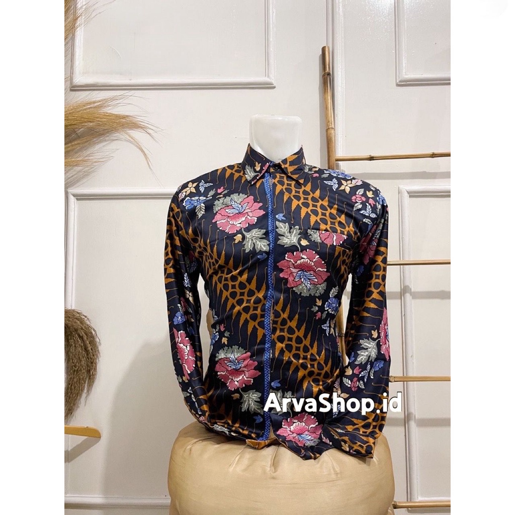 KEMEJA PANJANG BATIK-KEMEJA BATIK KEBAYA-KEMEJA BATIK LENGAN PANJANG