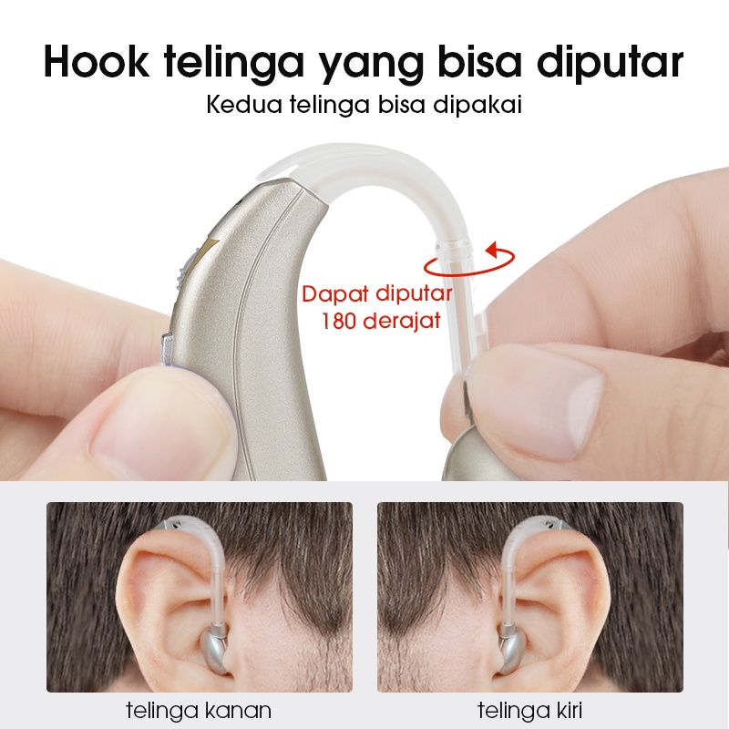 New Britzgo Alat Bantu Dengar rechargeable digital hearing aids wireless asli alat pendengaran