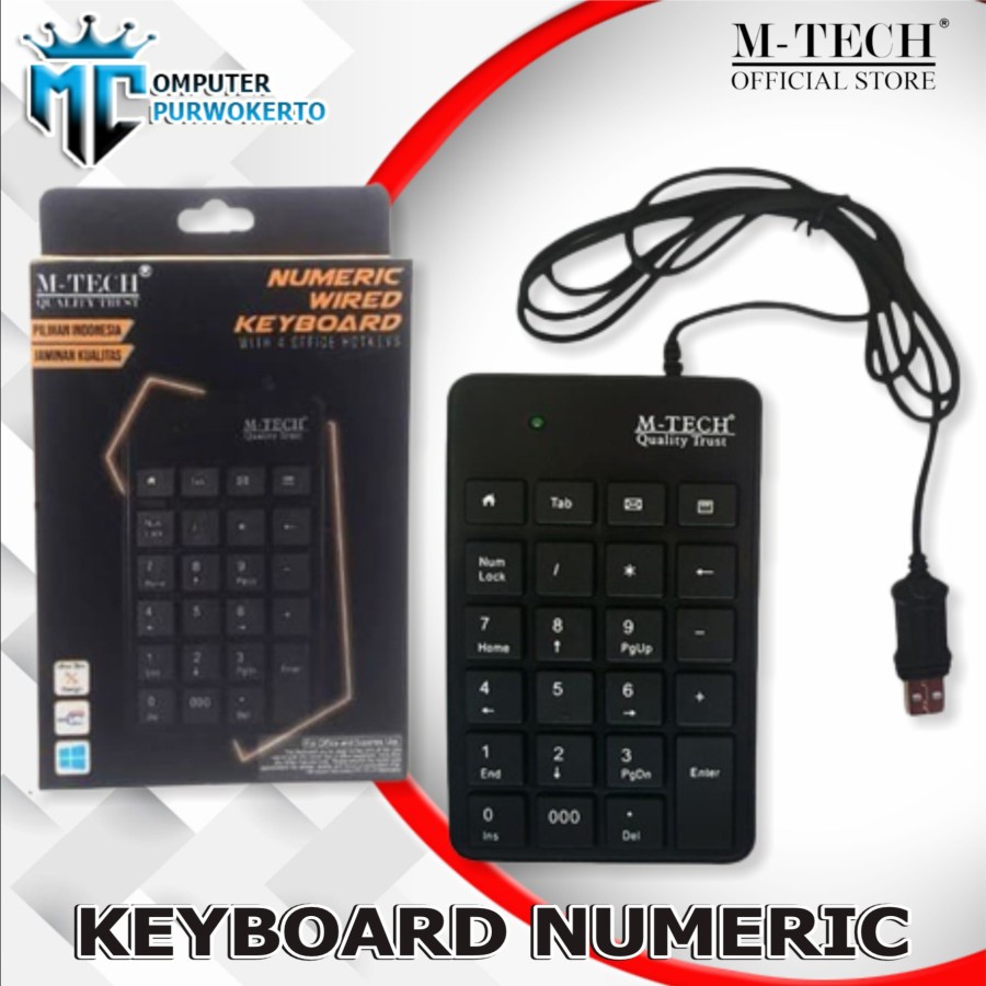 Keyboard Numeric M-Tech Usb Wired