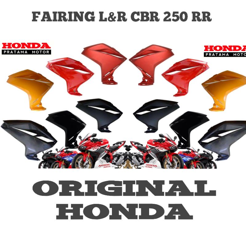 FAIRING KANAN OR KIRI CBR250RR, TEBENG SAYAP CBR250RR BODY CBR 250 RR , FAIRING CBR 250 RR ORIGINAL 