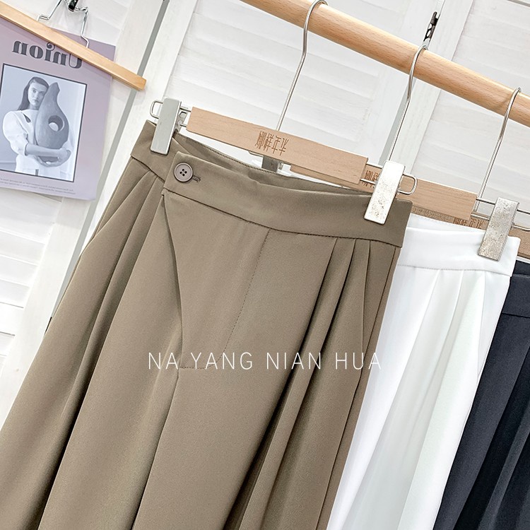 Highwaist Pants Soild Warna Celana Wanita Kekinian Celana Panjang Korea Suit Long Pants