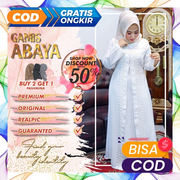 Gamis Bordir Abaya Turkey Arab Terbaru 2023 Model 2142 Baju Gamis Lebaran Modern Kekinian Best Selle