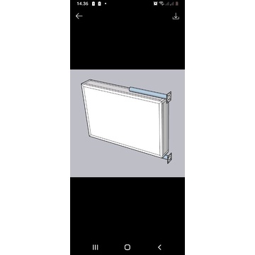 Holder tiang Neonbox uk 60x90