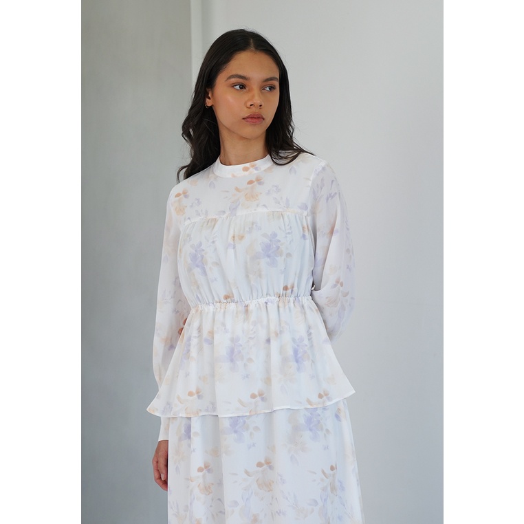 Queensland Dress Lengan Panjang Wanita LIN000274Q Peach