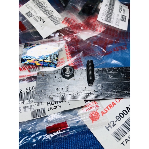 baut setelan stelan klep honda glpro glmax neotech megapro tiger aspira astra original nos