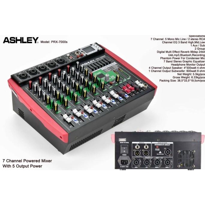 Power Mixer Ashley Prx7000S Prx 7000S Prx-7000S / Prx7000 Original