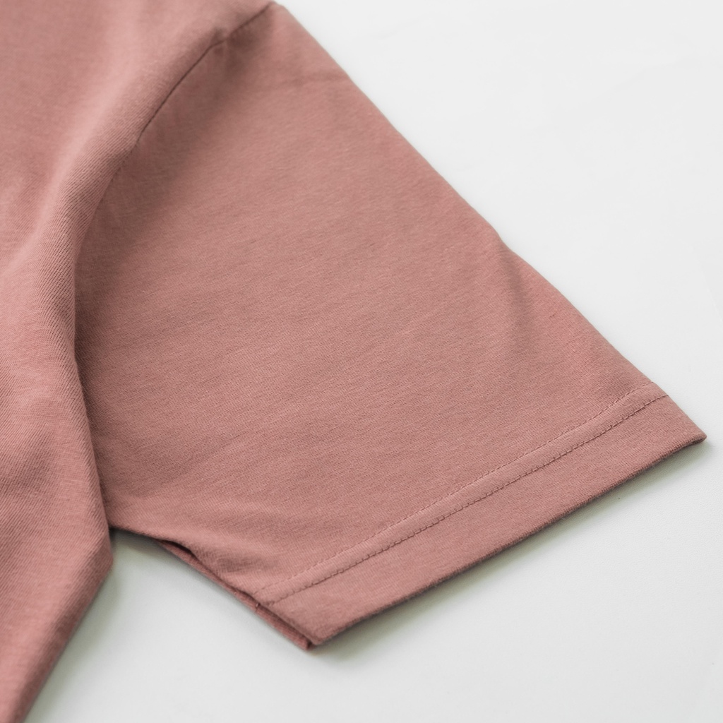 Bajubaja tshirt basicfrench rose / kaos polos oblong pink lengan pendek cotton combed 24s unisex