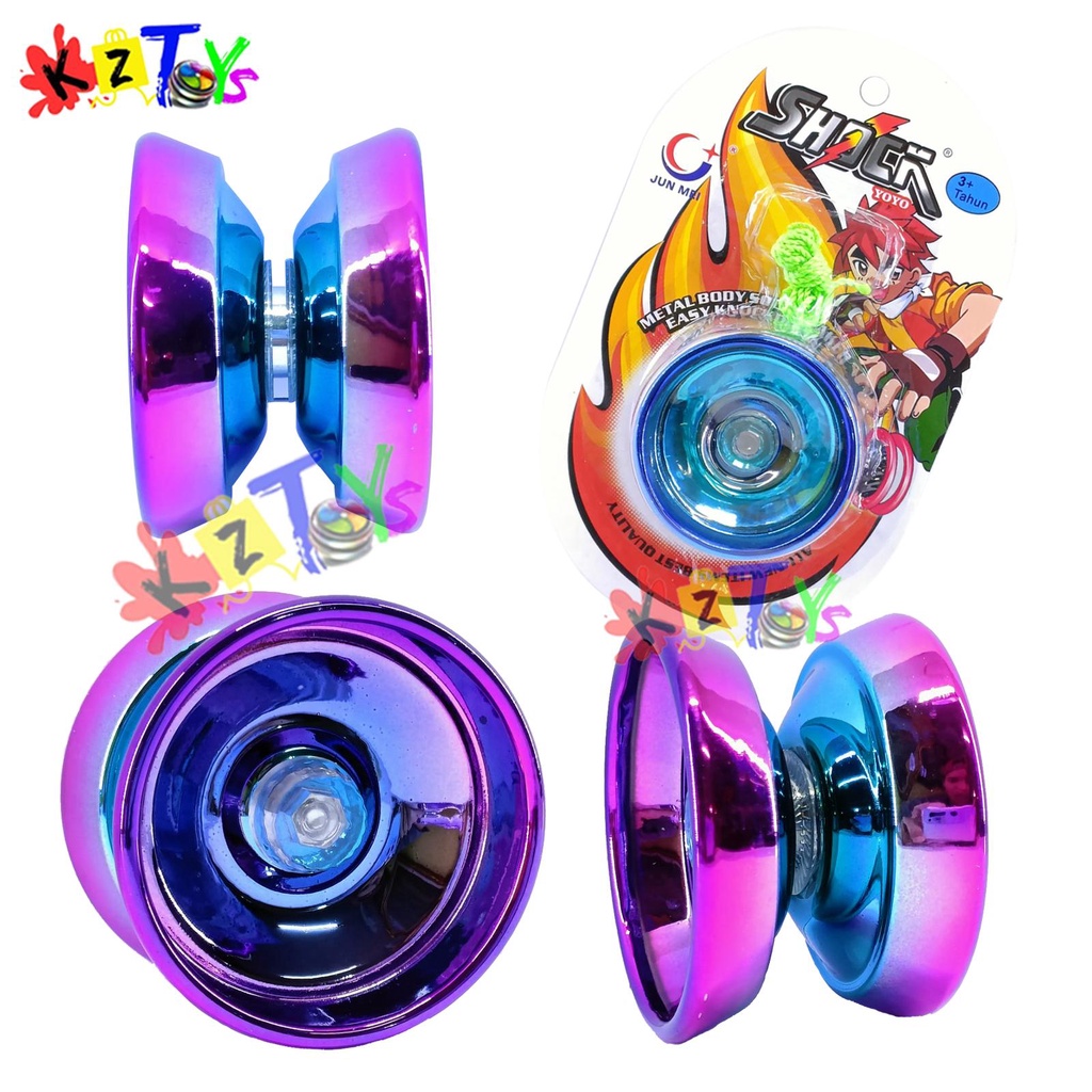 ( TERMURAH ) YOYO UV SUPER 2 WARNA UV 1 BEARING - YOYO CHROME AULDEY BLAZING TEENS