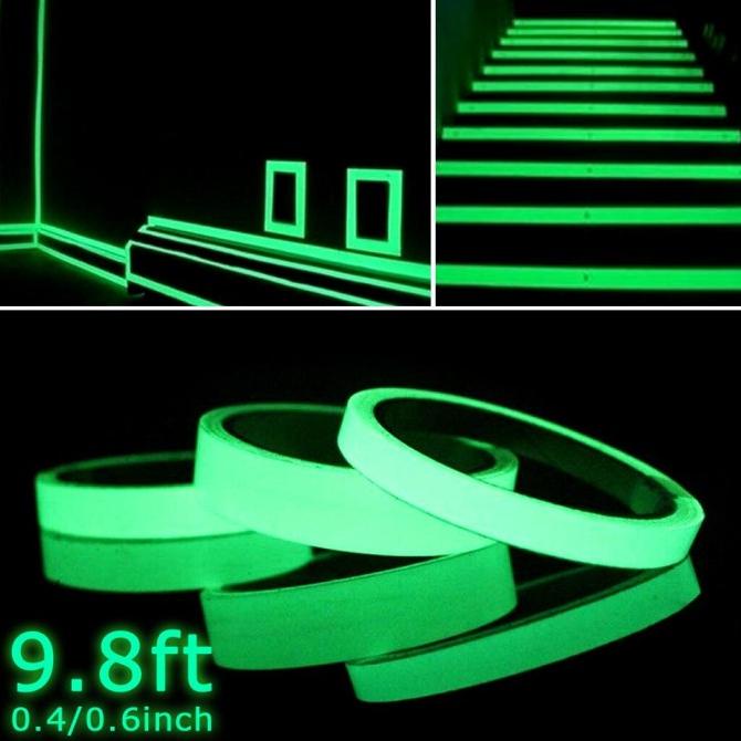 

Lakban Glow In The Dark Isolasi Menyala Stiker Fosfor Tape 1.5cm x 10m JUAL