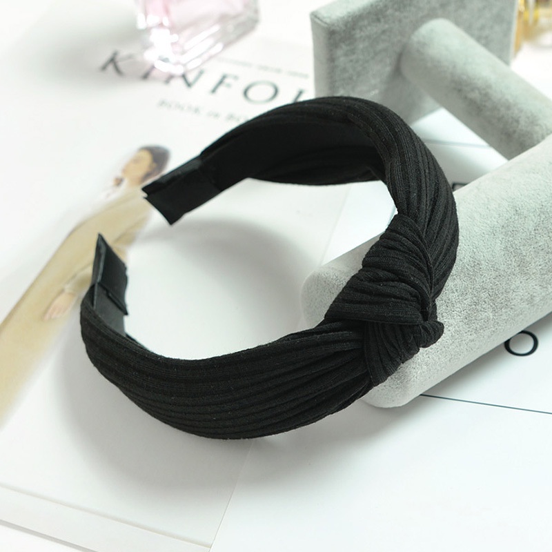 Bando Wanita Korean Style / Headband Wanita Rajut / Bando Fashion / Ikat Kepala Sederhana Warna Solid / Aksesoris Ikat Rambut Premium