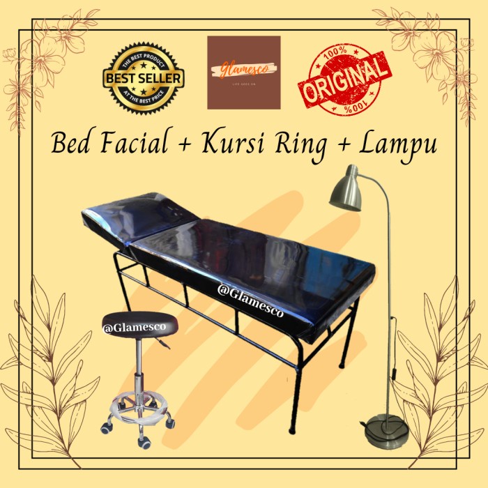 Terlaris Bed Salon / Bed Facial / Bed Eyelash / Paket Komplit Bed+Kursi+Lampu