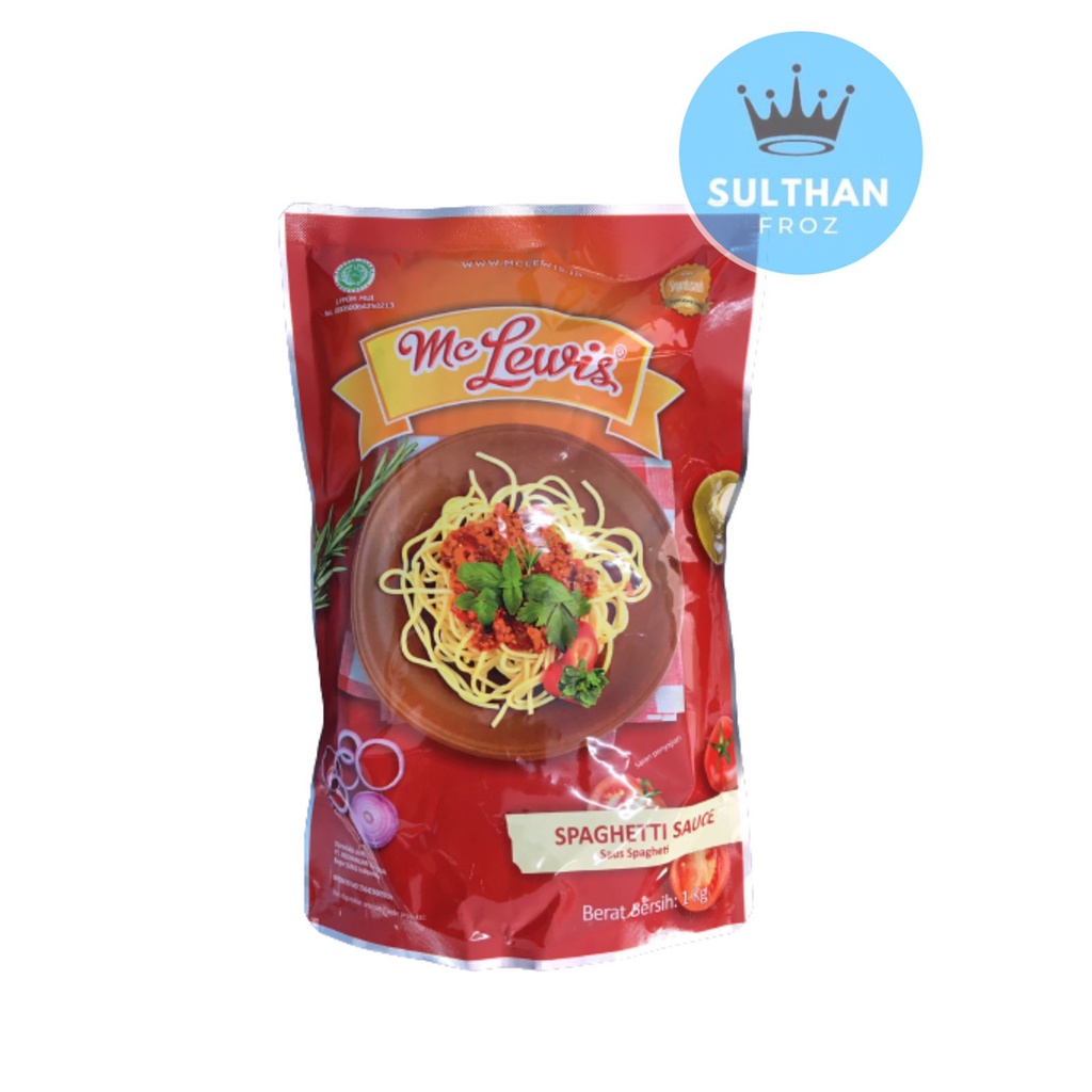 

MC LEWIS SPAGHETTI SAUCE 1 KG 310 GR