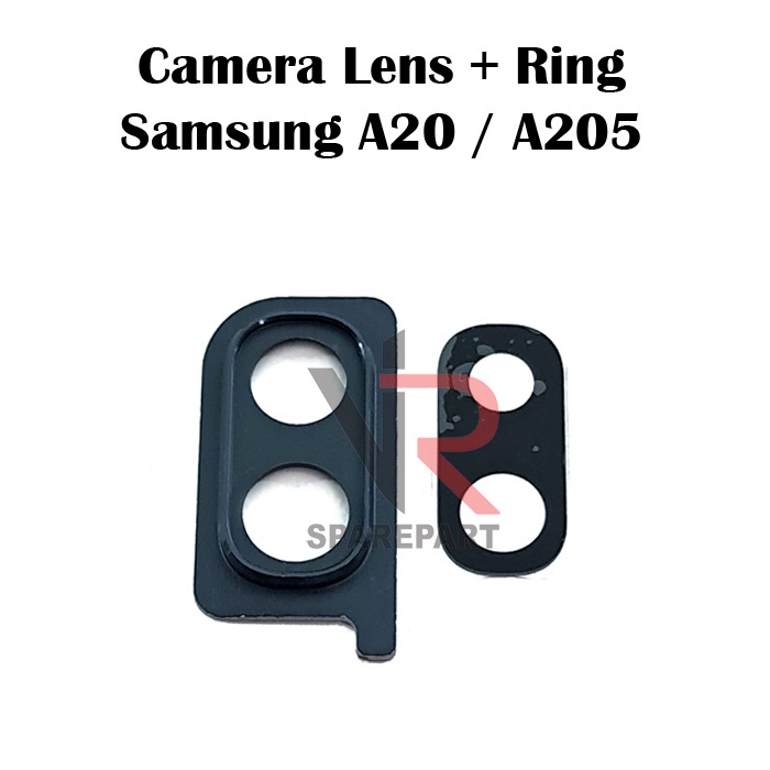 LENSA CAMERA + RING SAMSUNG A20 / A205 KACA KAMERA FULLSET