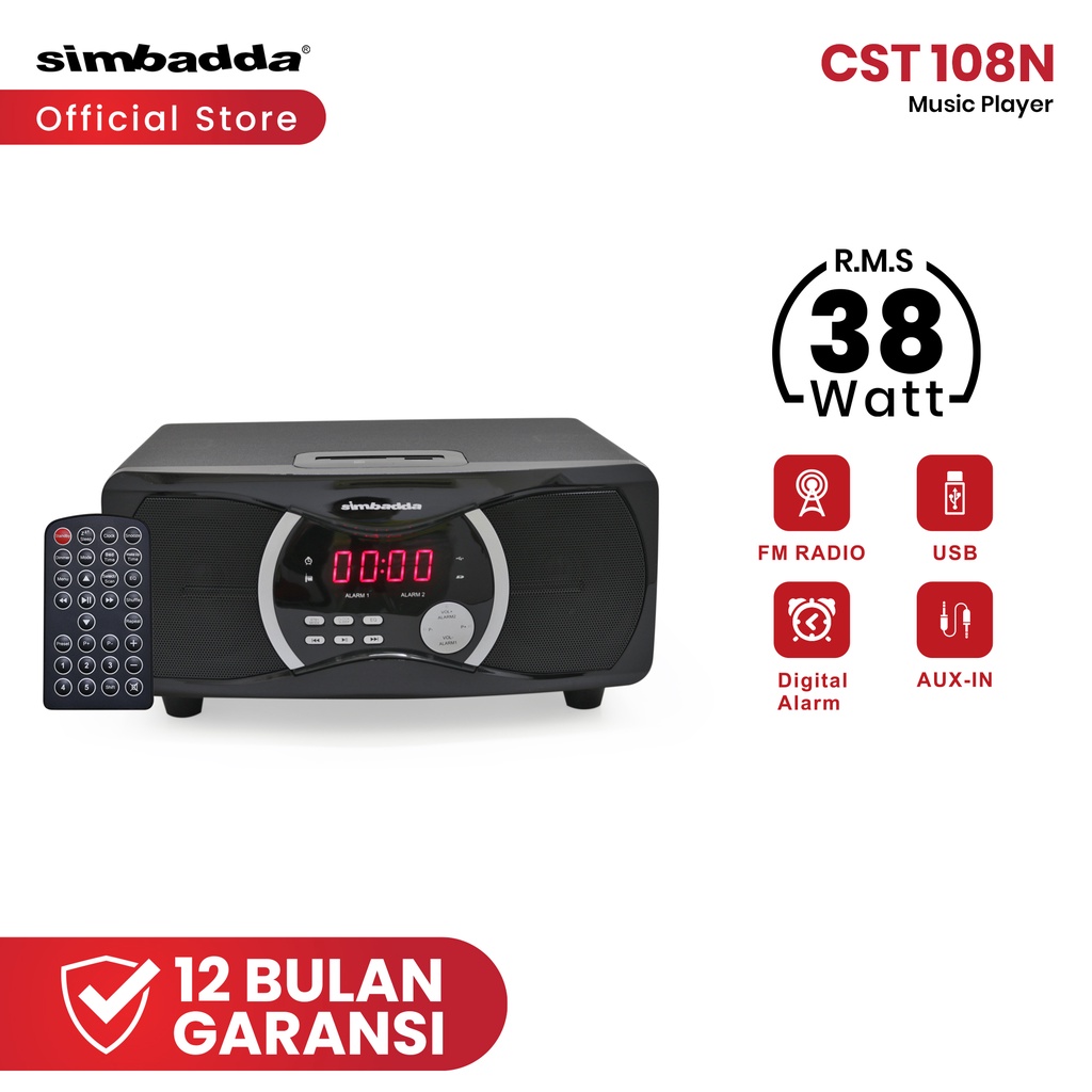 Simbadda Speaker Bluetooth CST 108N