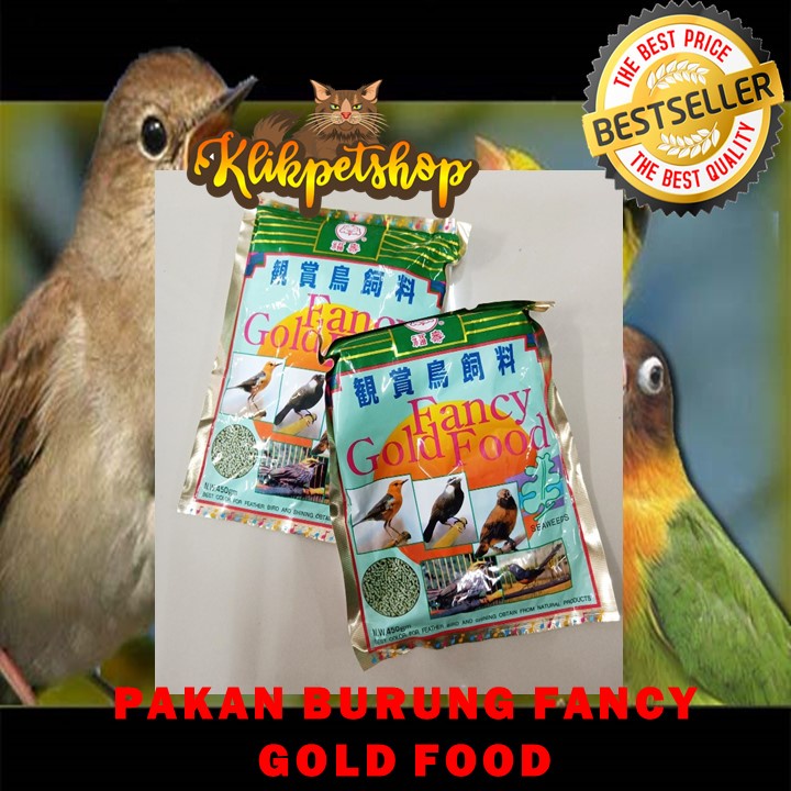 Fancy Gold Seaweeds Pakan Burung Voer Burung  Pur Burung  Anis,Poksai,Cucak Rowo,Murai Batu