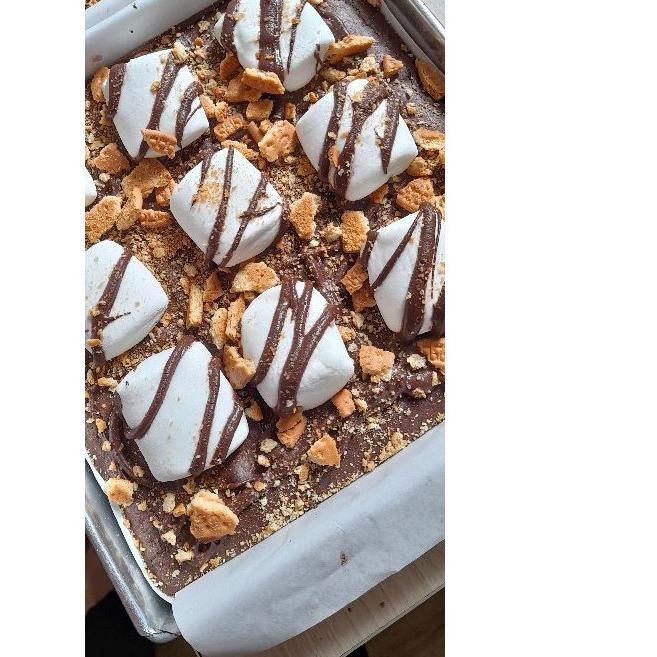 

➫ / Smores Fudgy / Fudge Brownies Panggang (20x20 cm) Ababakuki ➬