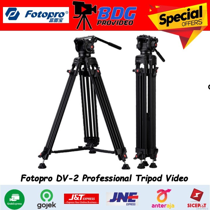 Fotopro DV-2 / Tirpod Video Profesional Fluid Head Fotopro DV 2