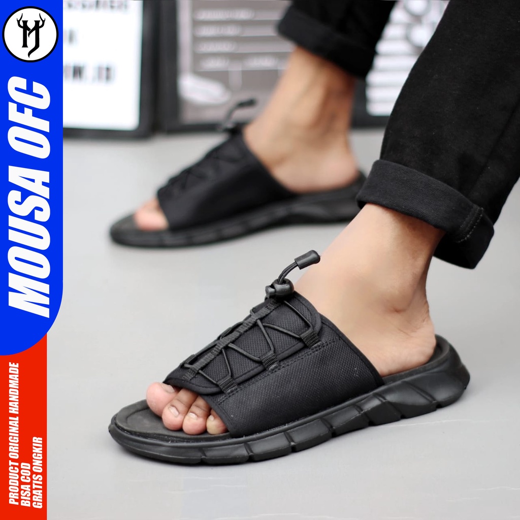 Sandal Pria Slide Sendal Flip Flop Ringan Terbaru Kekinian Mousa Jep