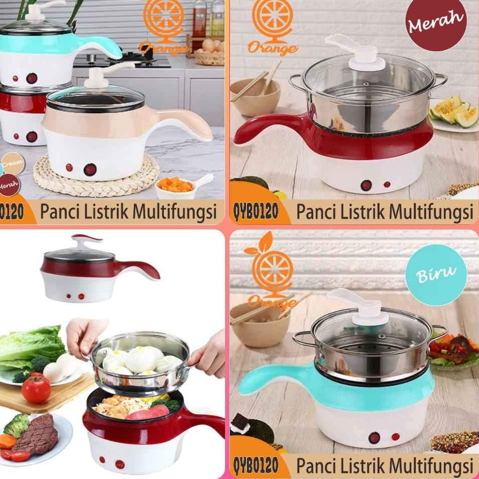 ♞ Panci Elektrik Multifungsi Penggorengan kukusan penanak Nasi ♩