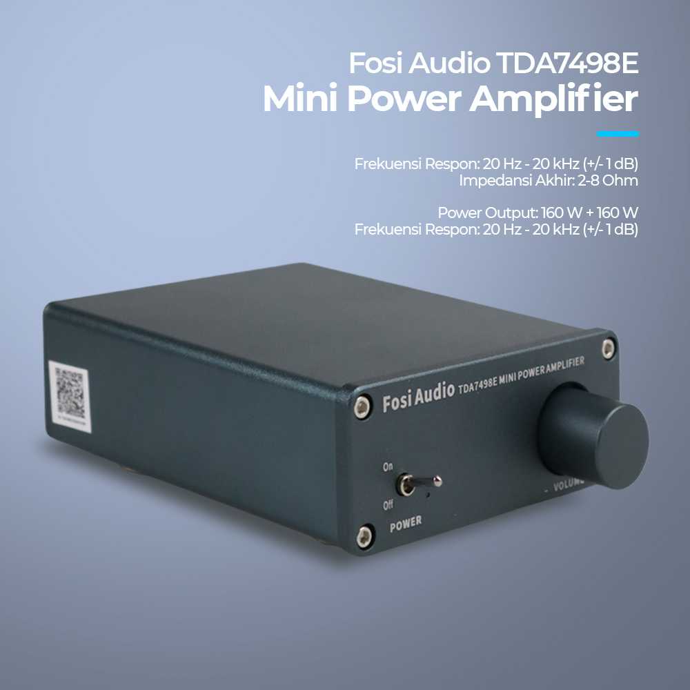 PROMO Fosi Audio Mini Power Amplifier Hi-Fi Class D 160W + 160W J1SK0ZBK