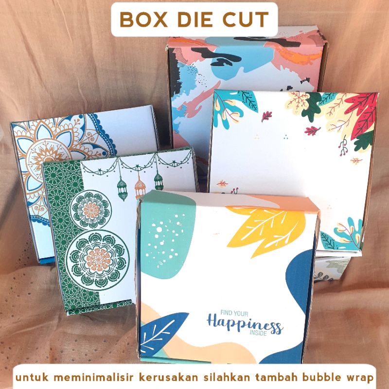

BOX DIE CUT 20x20x7 KARDUS KUKER HAMPERS KADO |BOX PIZZA