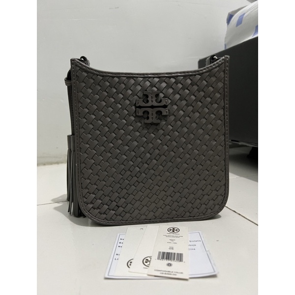 Preloved Tory Burch Thea Woven Mini Web Shoulder Bag