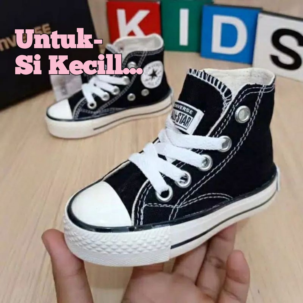 (Uk. 31-35) Sepatu Converse ANAK/Sekolah/ukuran tanggung model tinggi