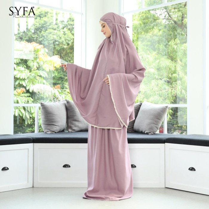 Mukena Traveling Simple Polos - Katun 