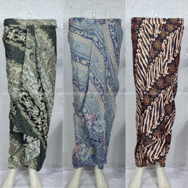 Rok Batik Wanita Lilit INSTAN Rok Rempel Bawahan Kebaya Rok Span Sage Green & Lainnya