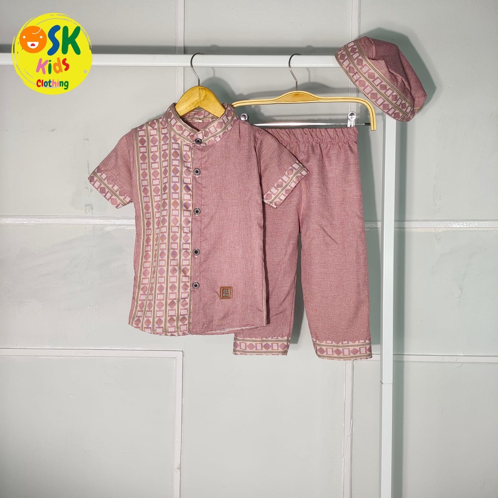 SETELAN BAJU MUSLIM ANAK BAJU KOKO ANAK SET PECI