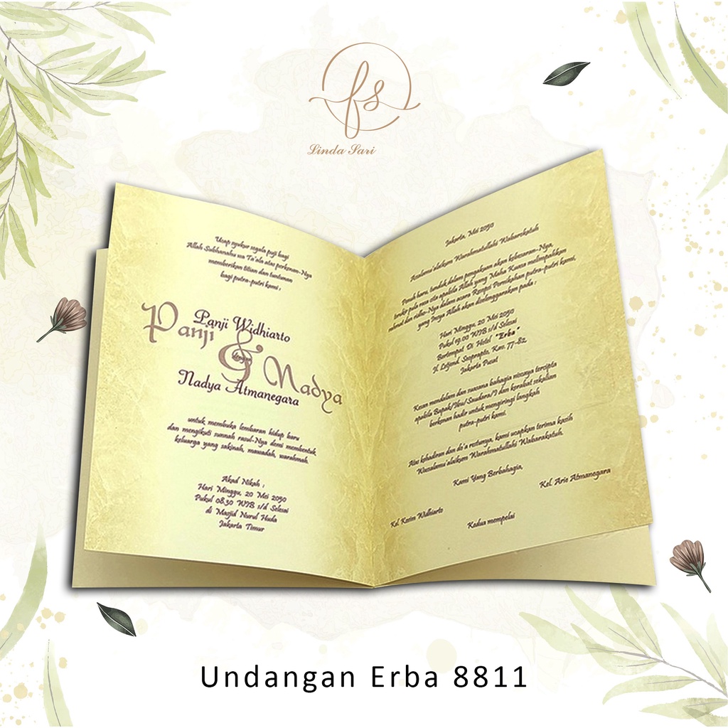 undangan pesta pernikahan erba 8811